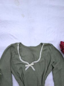Coquette Corset short Kurti☘️