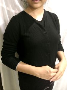 Japanese Black Cardigan Top 🖤