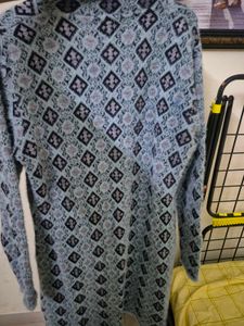 Elegant Printed Long Coat