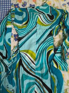 Vibrant Abstract Print Kurta