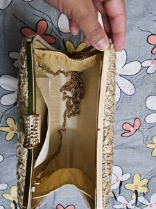 Elegant Gold Clutch Bag