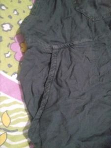 Black Short Overalls