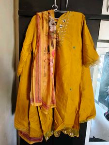 Yellow Kurta Set with Dupatta