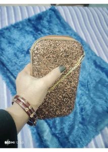 Sparkling Beaded Clutch Bag