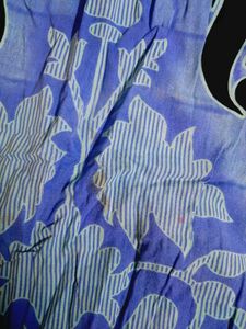 Blue Tie-Dye Nighty with Paisley Print