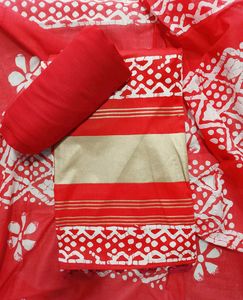 pure cotton Unstitched Suit For Women
