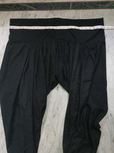 Black Heavy Pleates Patiala Salwar Pants
