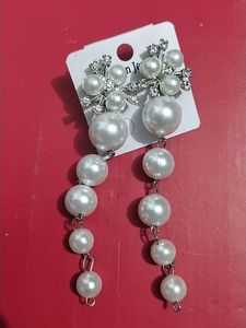 Elegant Faux Pearl Drop Earrings