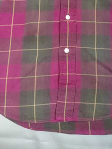 Plaid Button-Down Shirt