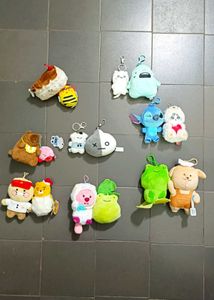 Cute Plush Keychain Collection
