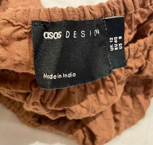 Asos coachella Brown Crop Top