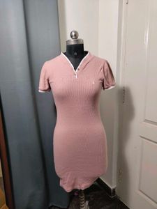 Roadster Pink Polo Style Dress