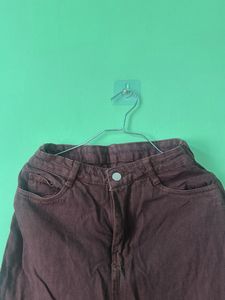 Stylish Brown Wide-Leg Jeans