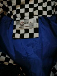Shiny Blue Padded Winter Jacket