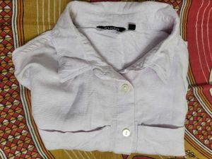 Zudio Light Purple Button-Up Shirt