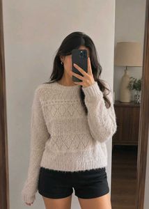 Cozy Cream Knit Sweater
