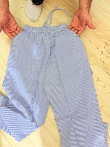 Blue Striped Lounge Pants