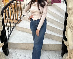 Chic Asymmetrical Neckline Top