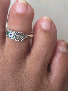 Peacock Design Toe Rings SS925