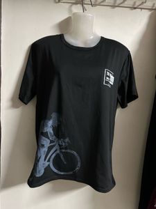 Men's Black Cycling Graphic T-Shirt