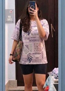 London Newspaper Print T-Shirt