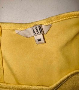 Women's Yellow Twist-Knot Top