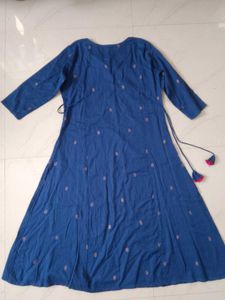 Blue Embroidered Kurta