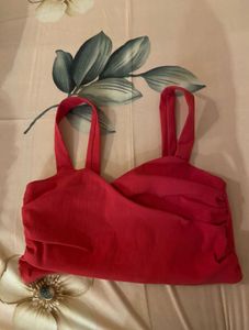 Zara Red Crop Top