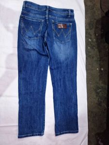 wrangler Blue Denim Jeans for men
