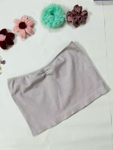 Lilac Ribbed Tube Top