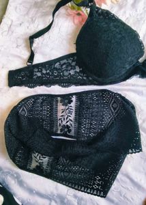 Black Lace lingerie set 👍