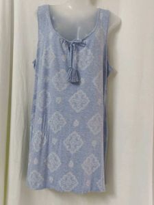Light Blue Printed sleepwear
