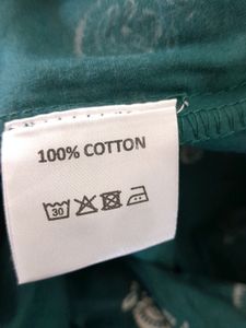 Sea Green Printed Dress (Women's)