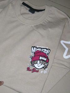Graphic T-Shirt with Cartoon Print