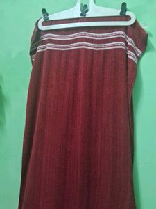 Maroon Striped Towel ♥️