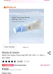 Beauty of Joseon Sunscreen SPF 50+