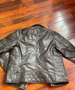 Men's Faux Leather Biker Jacket