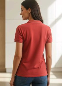 Classic Women's Red Polo Shirt
