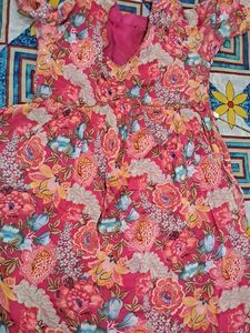 Beautiful Floral Print Maxi Dress