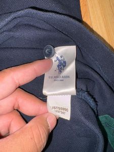 USPA Striped Polo T-Shirt