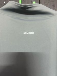 Grey Zip-Up Short Sleeve Top