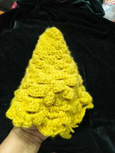 Handmade Crochet Baby Bonnet never used