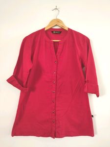 Pistaa Red Casual Solid Top ( Women)