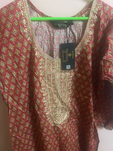 Beautiful Red Ethnic Kurta set