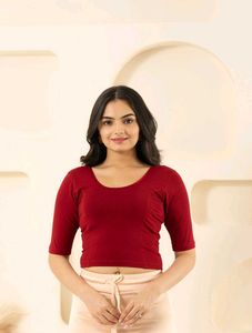 Maroon Stretchable Blouse