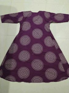 Beautiful Purple Printed Kurta Set