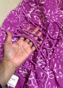 Nishorama Jasmin Pink Full Sleeve Kurti