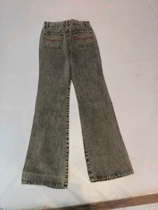 Vintage Acid Wash Flare Jeans