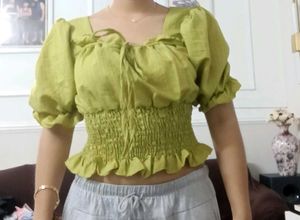 Chic Smocked Puff Sleeve Top