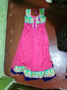 Stunning Red Anarkali Gown